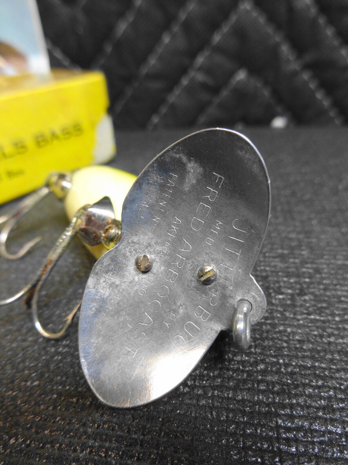 Fred Arbogast Jitterbug Green Frog 601-F Fishing Lure, Box, Pamphlet