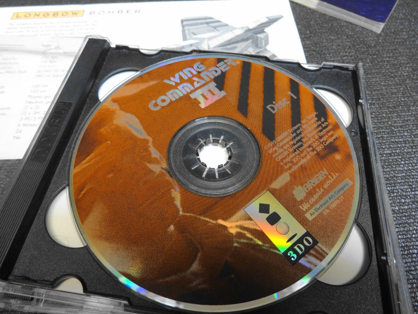 Wing Commander III: Heart of the Tiger (Panasonic 3DO) Complete Long Box