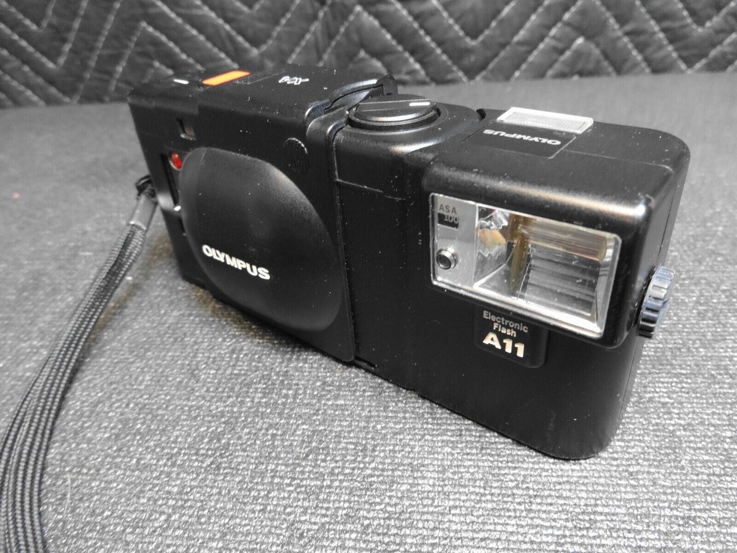 Olympus XA 35mm Rangefinder Film Camera w/ A11 Flash & Instructions