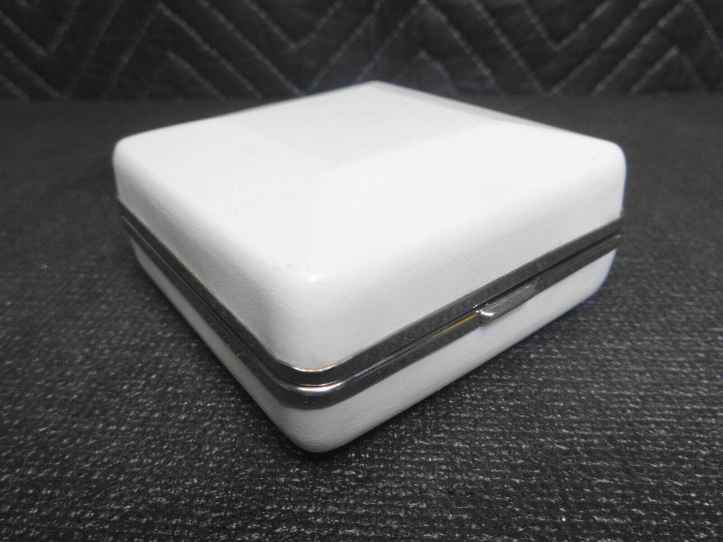 Vintage Bulova 30 Hour Key Wind Travel Alarm Clock, Black Face, Chrome Numbers