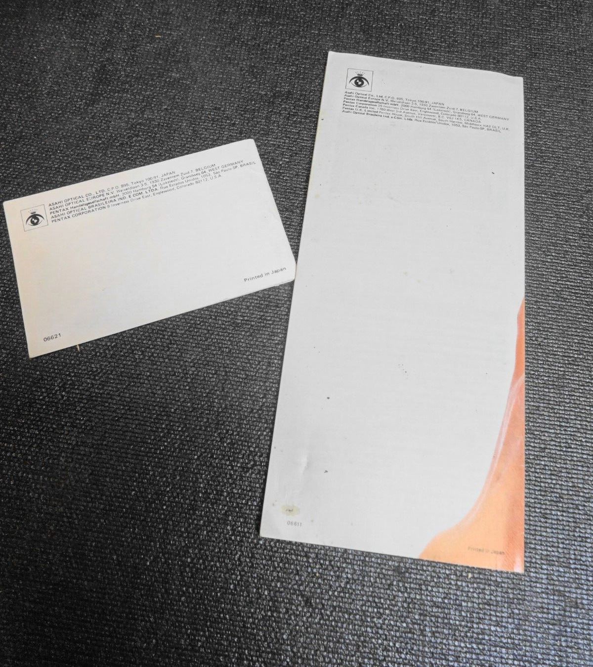 PENTAX Auto 110 System Camera Operating Manual Instruction Guide & Brochure