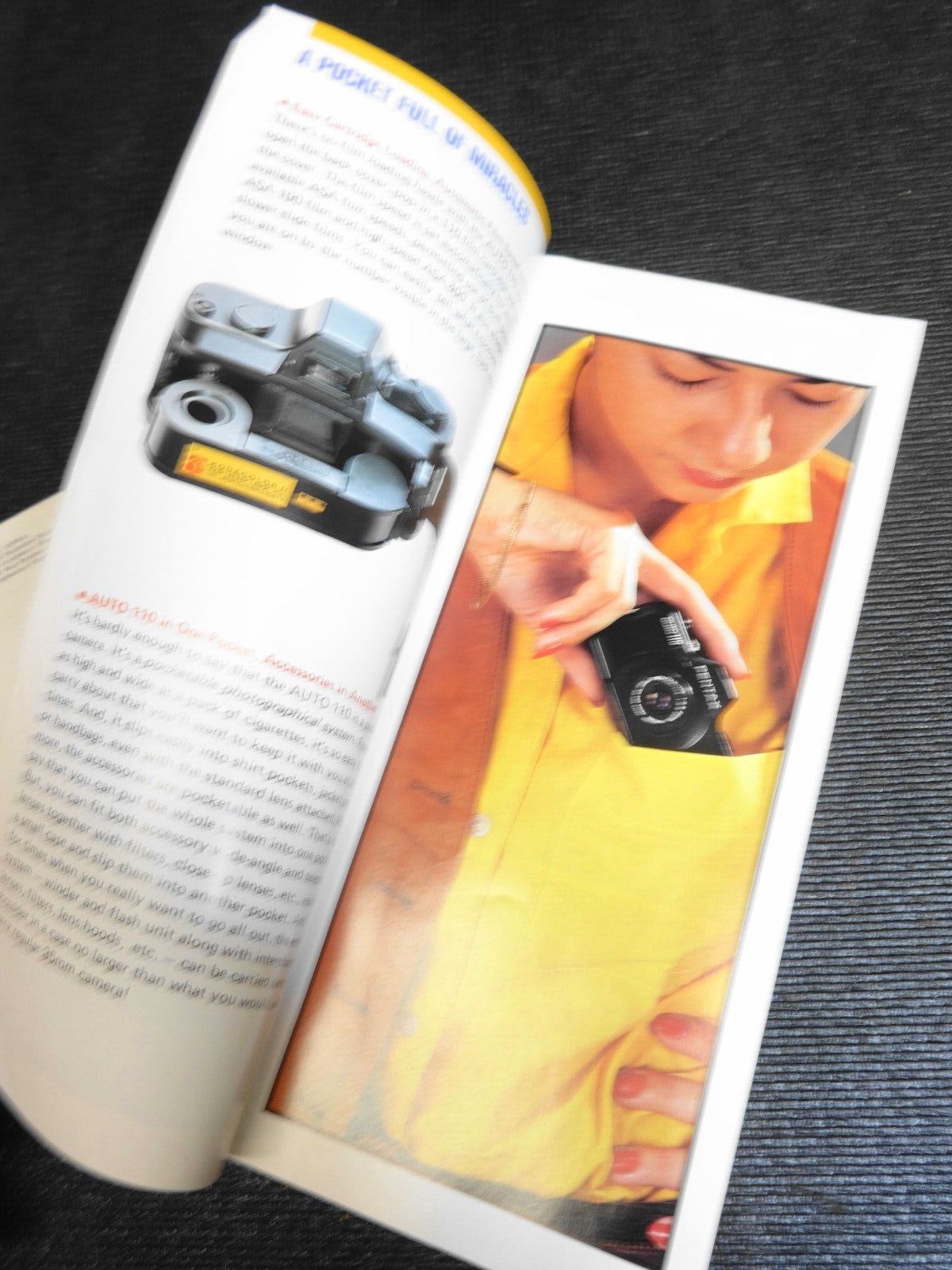 PENTAX Auto 110 System Camera Operating Manual Instruction Guide & Brochure