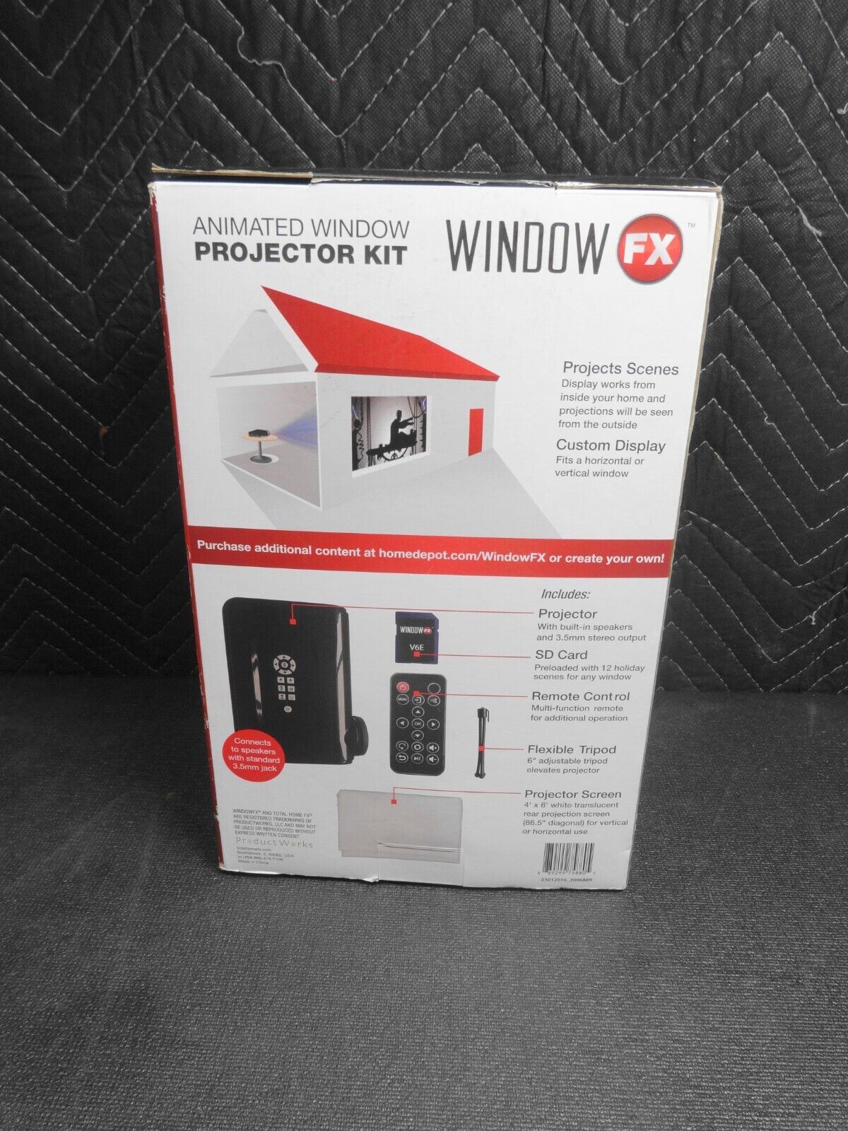 Window FX Animated Window Projector Kit Christmas Halloween Holidays Videos