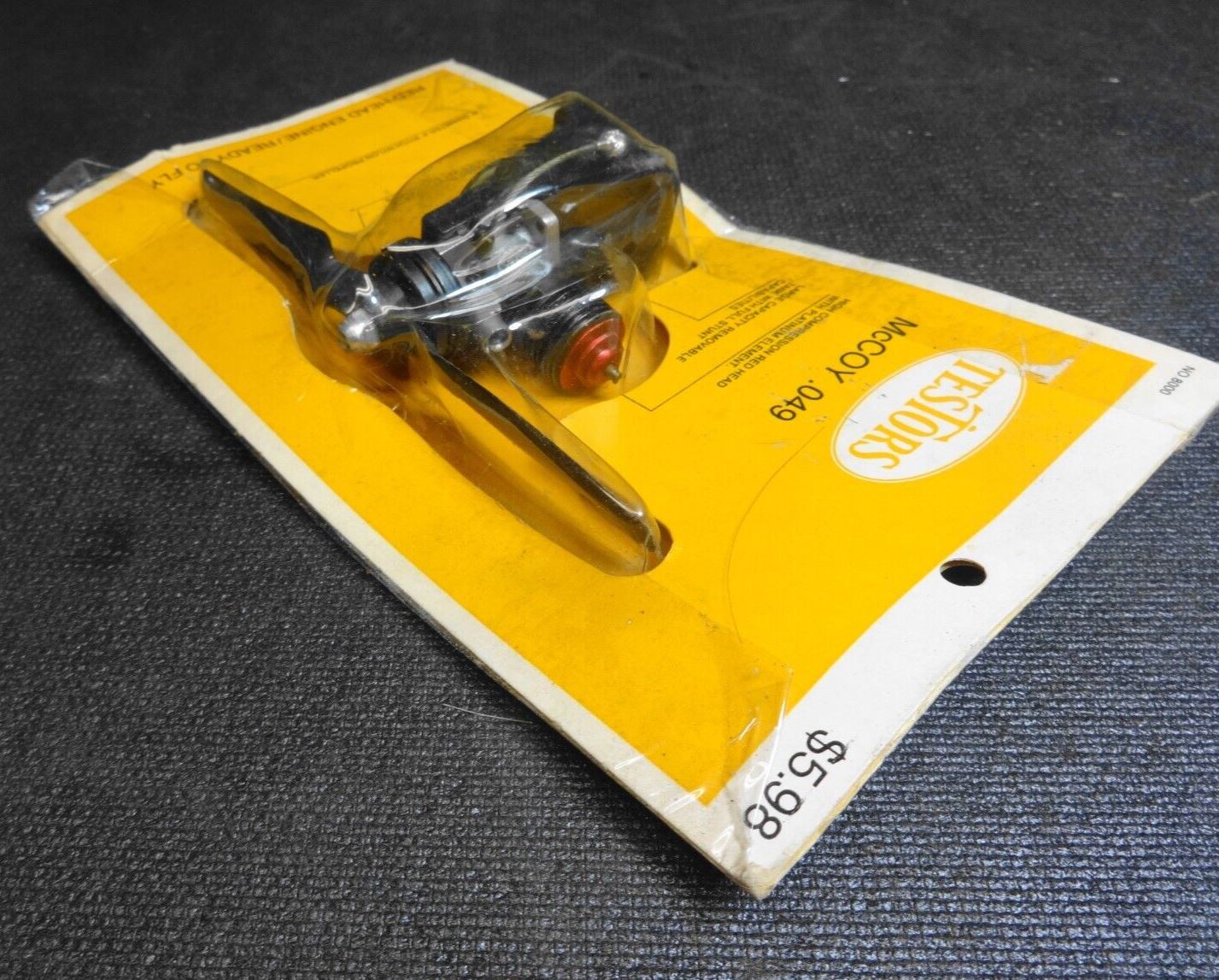 1969 Testors McCoy .049 Red Head CL Model Airplane Engine - New in Package, NOS