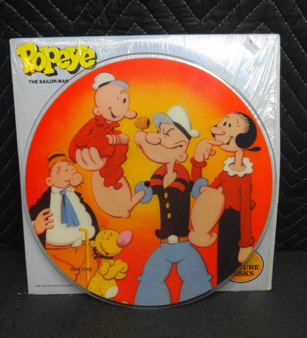 Popeye The Sailor Man Picture Disk by Peter Pan - 1982 King Features Syndicate