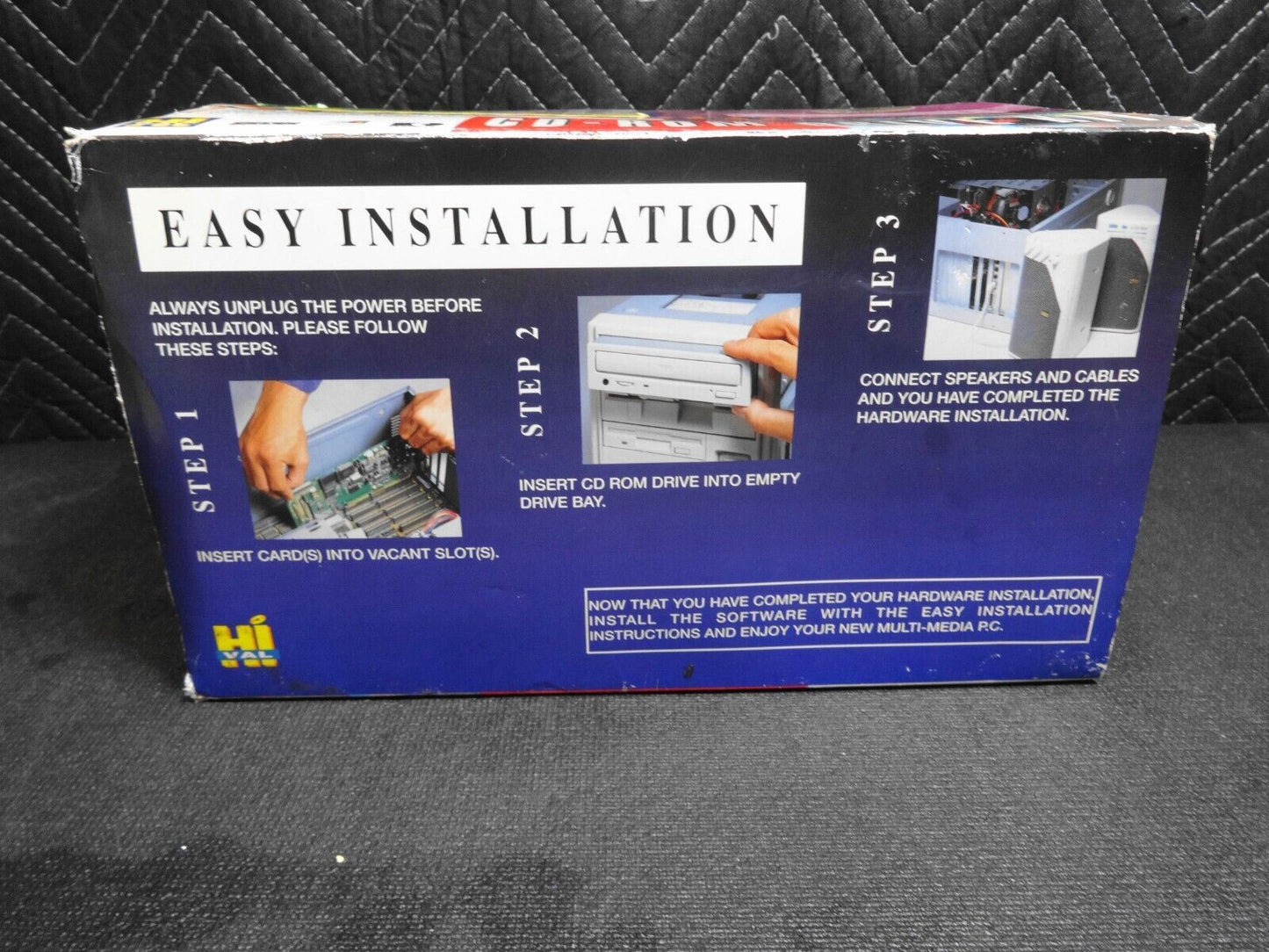 Vintage Hi-Val SounTastic 4x CD-ROM Drive Kit w/ CM260 IDE Controller Card