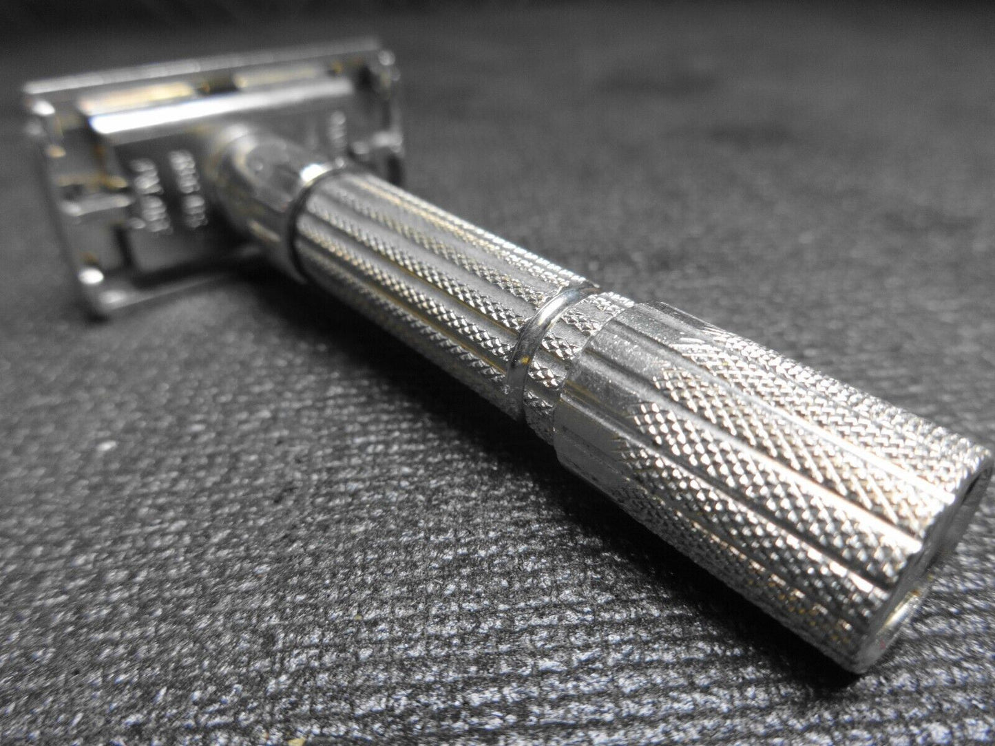 Vintage 1960 Gillette F-1 Fat Boy Safety Shaving Razor Adjustable