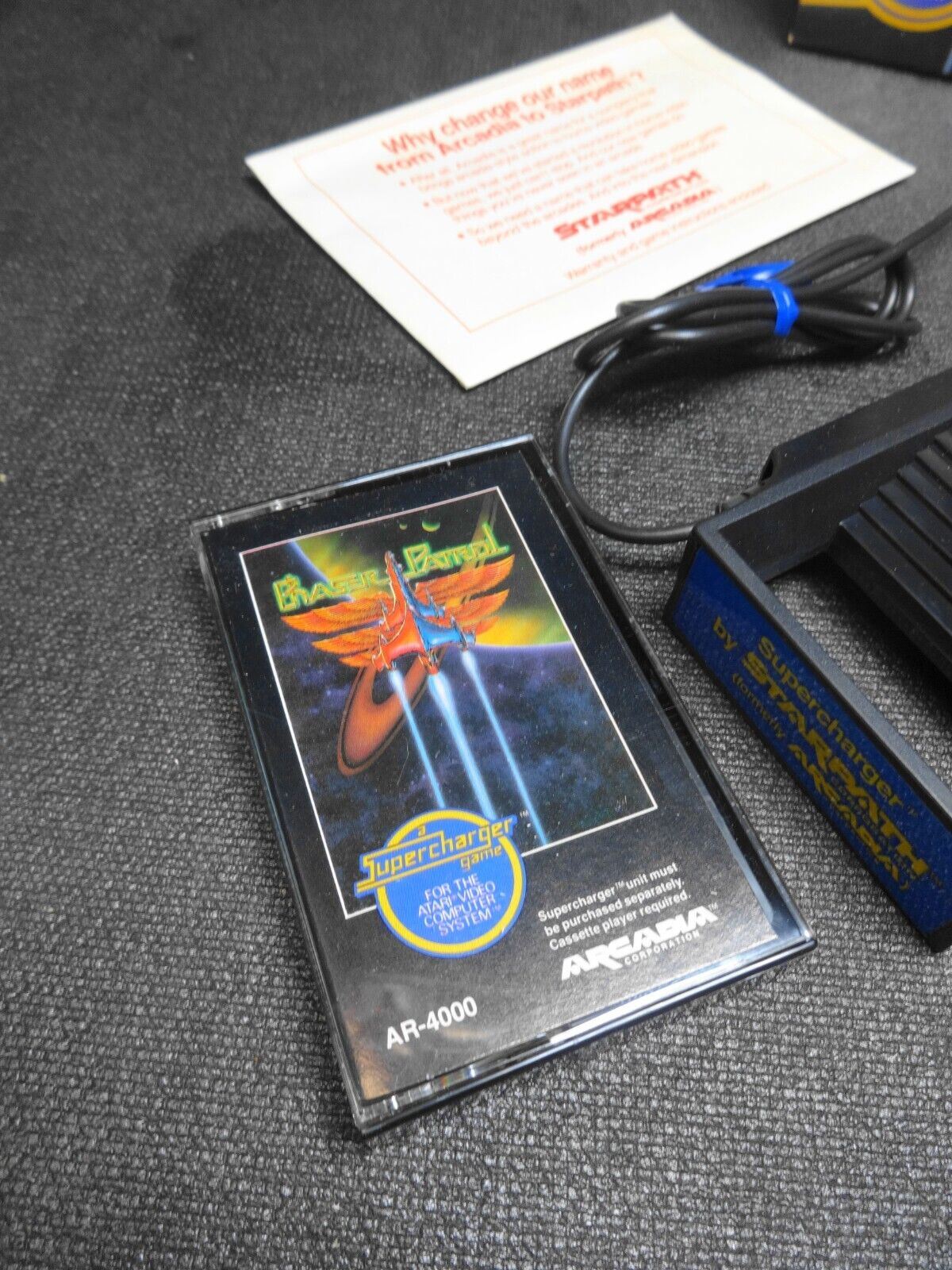 Phaser Patrol Supercharger Bundle Atari 2600 Video Game Complete in Big Box