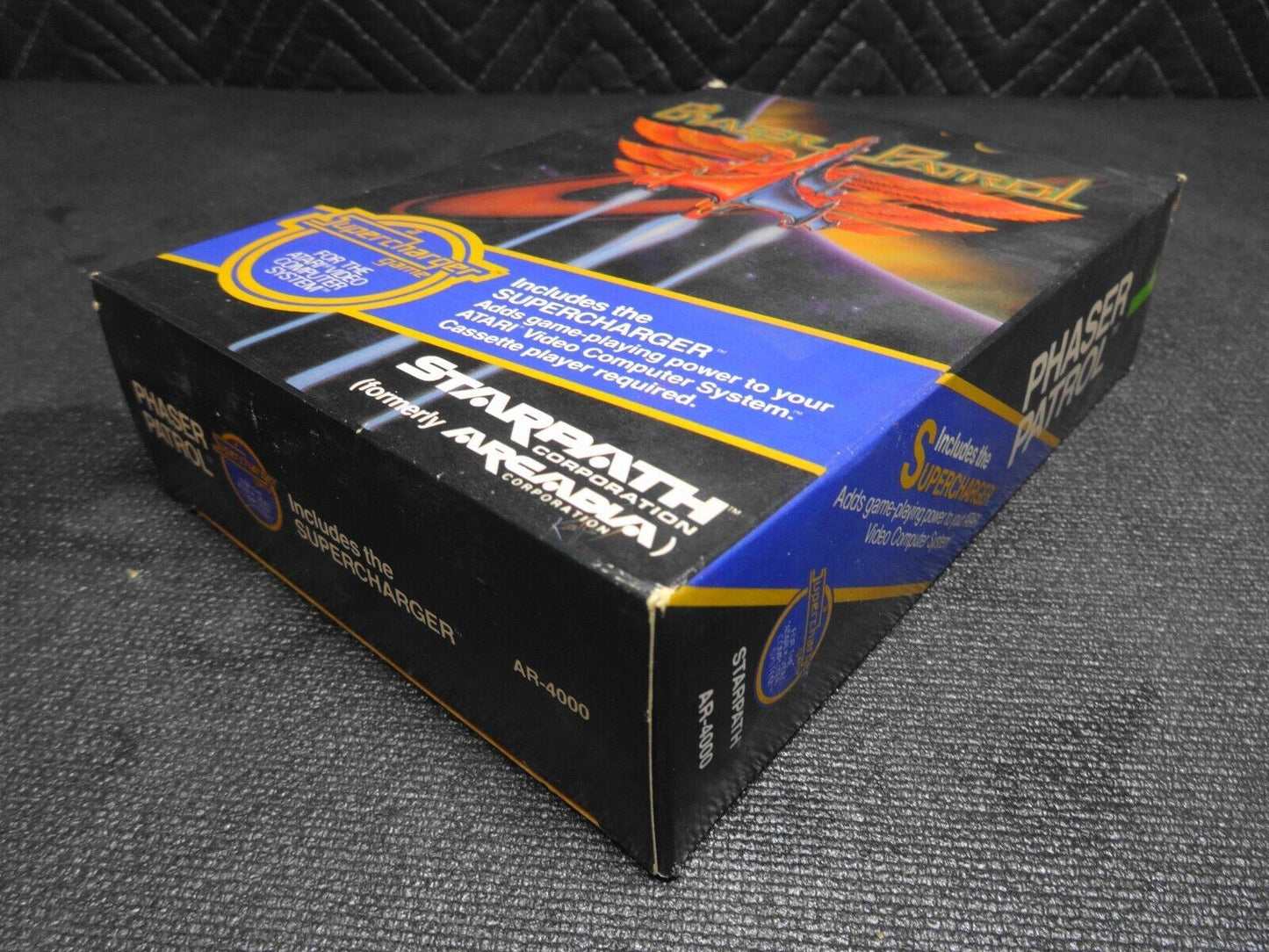 Phaser Patrol Supercharger Bundle Atari 2600 Video Game Complete in Big Box