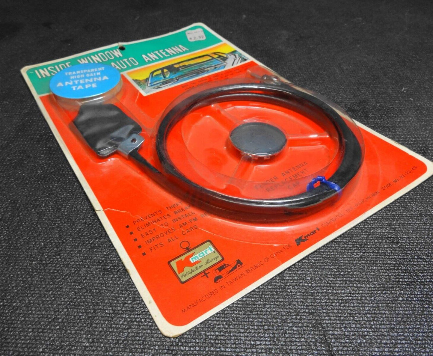 Vintage Inside Window Car Auto Antenna generic Kmart brand