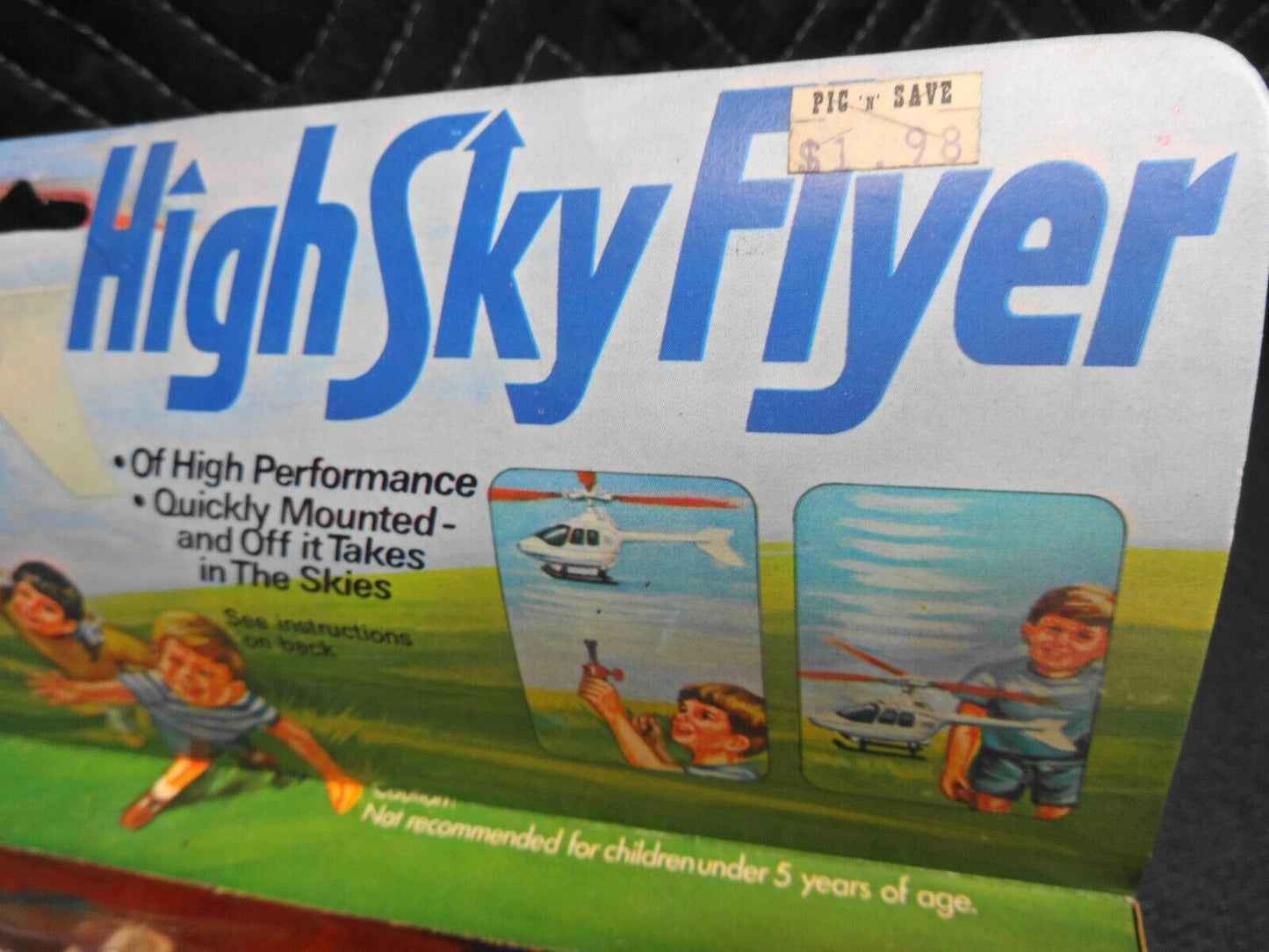 Vintage HighSkyFlyer Toy Helicopter - High Sky Flyer from Pic N Save NIB NOS