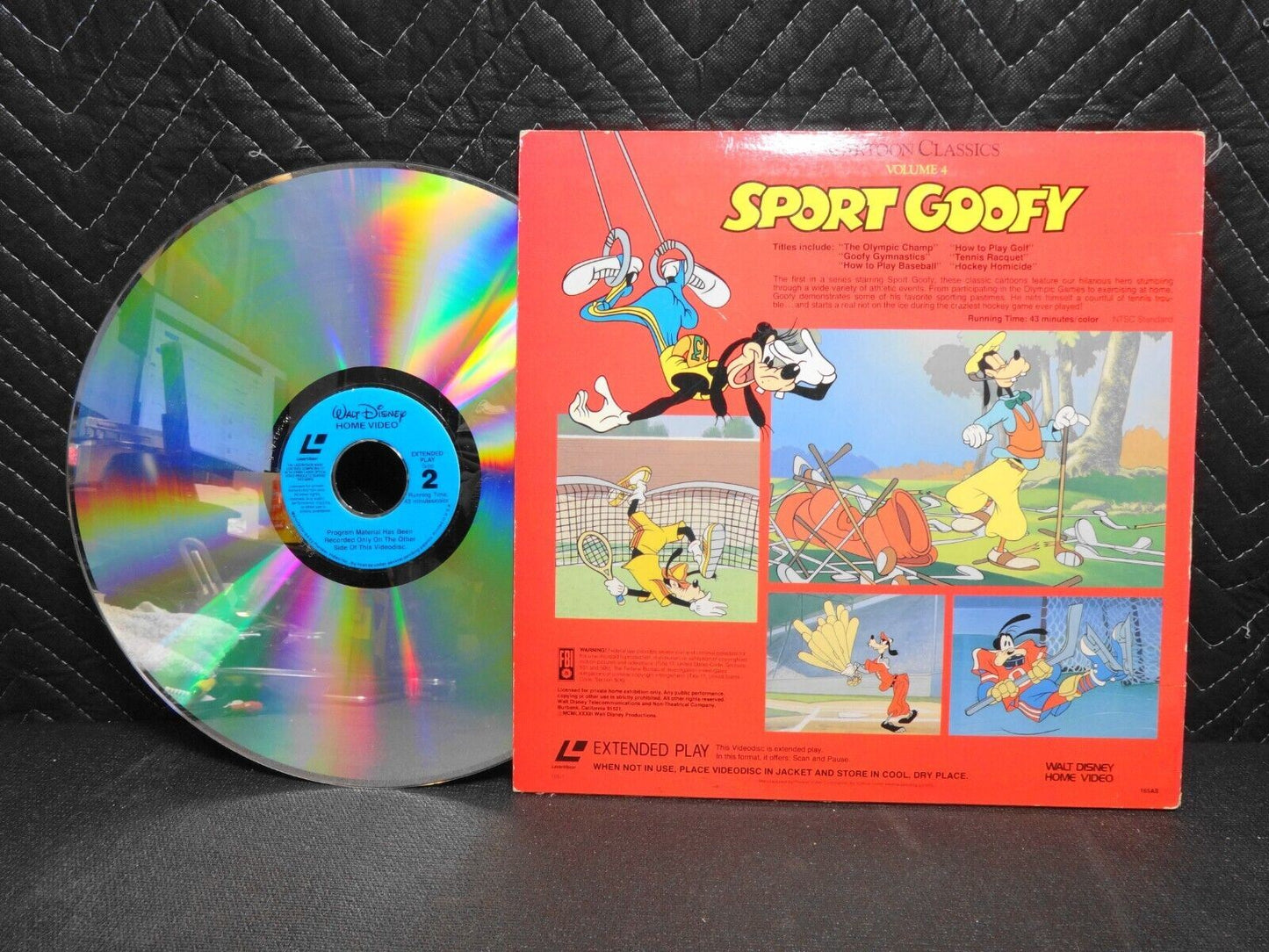 Walt Disney Cartoon Classics Sport Goofy (Laserdisc) volume 4 Extended Play
