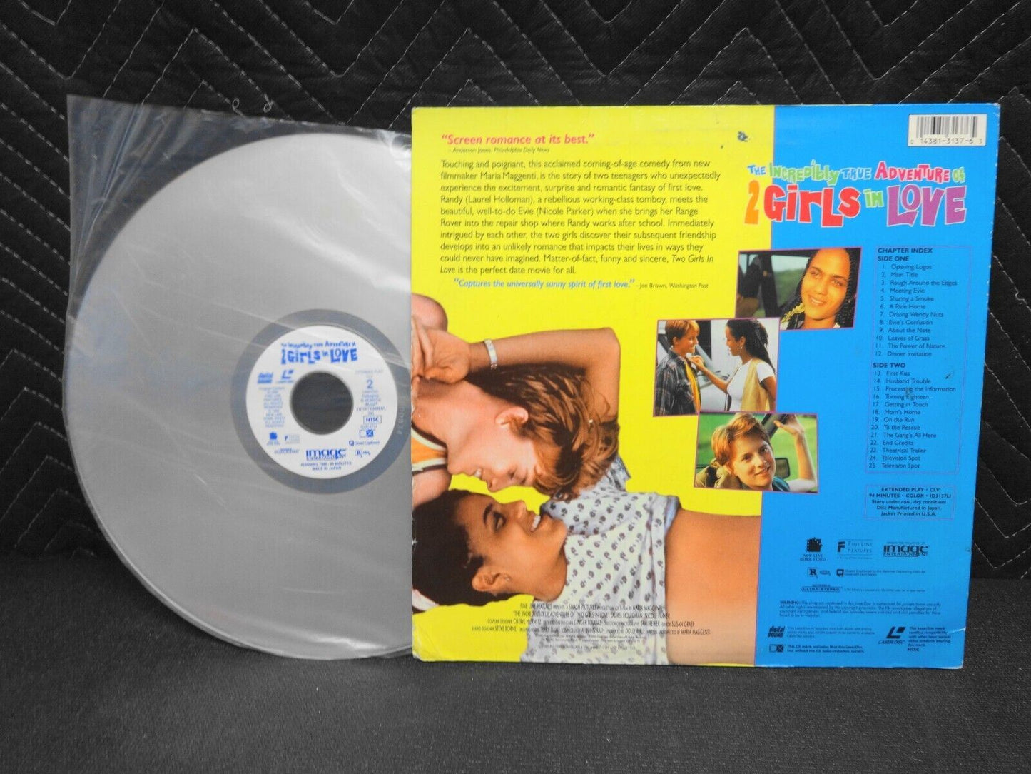 The Incredibly True Adventure of 2 Girls in Love (Laserdisc) Maria Maggenti VG