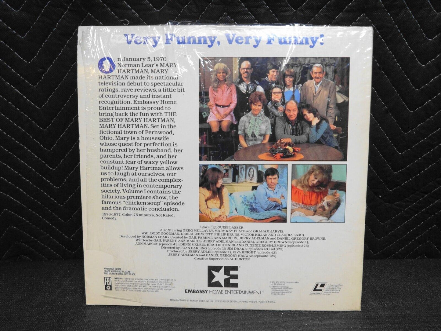 THE BEST OF MARY HARTMAN, MARY HARTMAN VOLUME I - Laserdisc