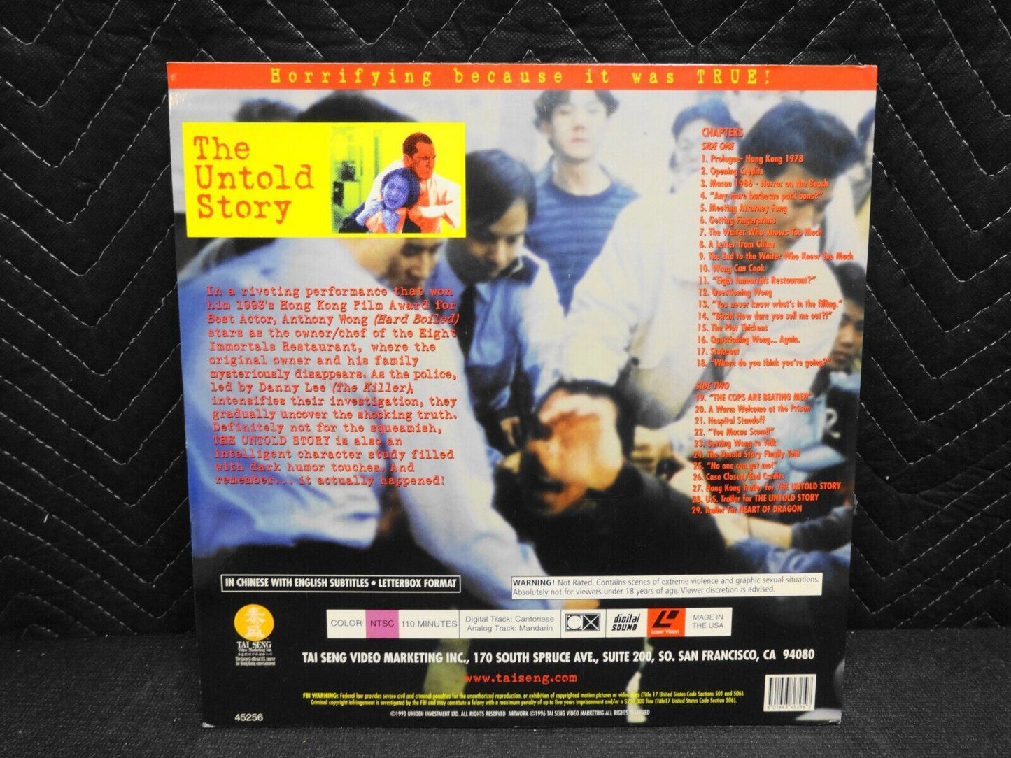 The Untold Story (1993) (Deluxe Letterboxed Edition) Laserdisc