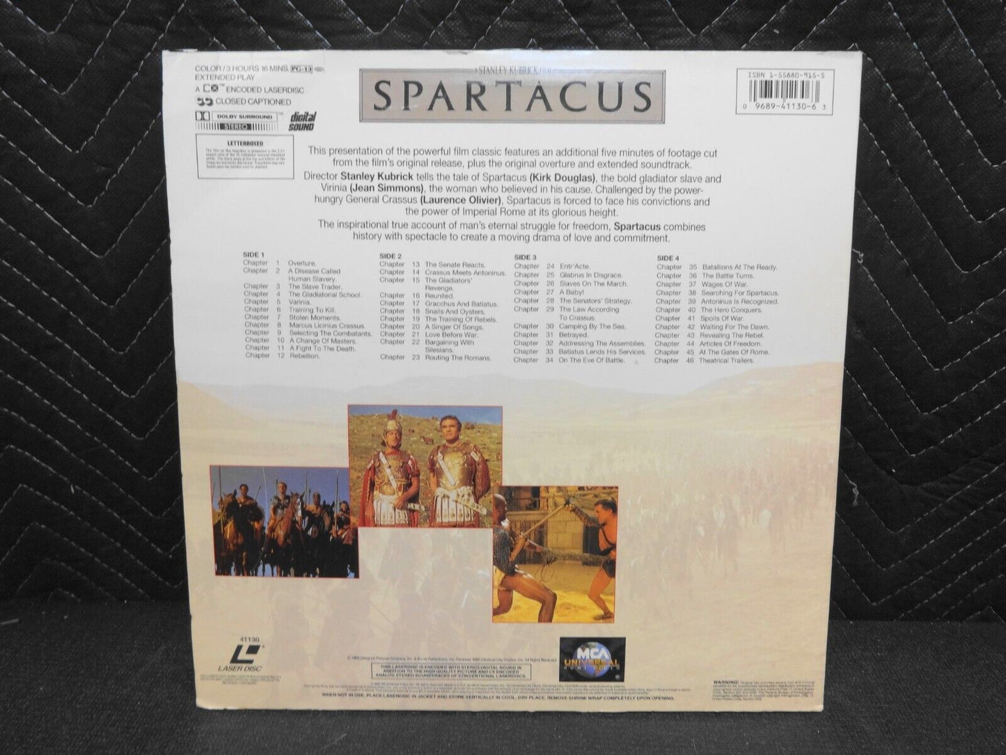Spartacus Letter Box Edition on LaserDisc LD - Kubrick