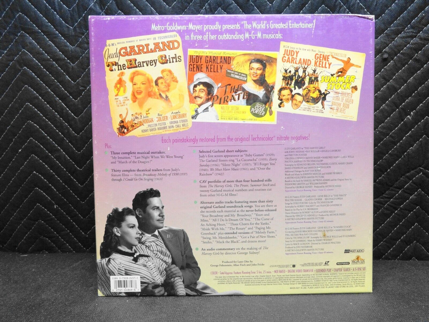 Judy Garland Golden Years MGM Harvey Girls/Pirate/Summer Stock Laserdisc boxset