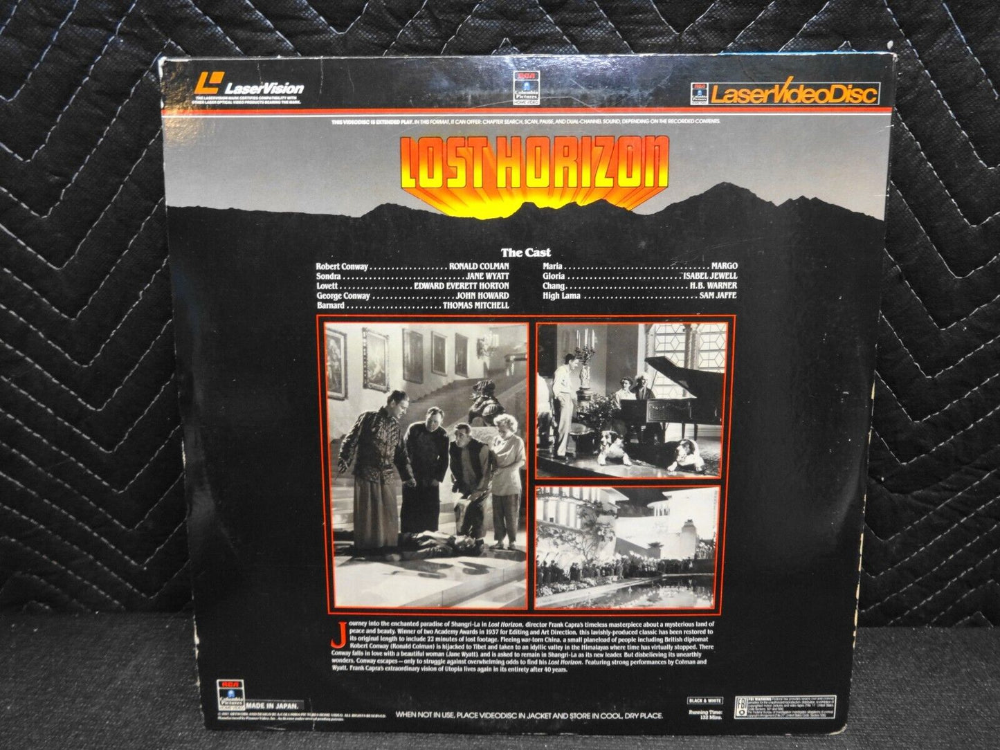 Laserdisc * Lost Horizon * Ronald Colman Jane Wyatt Edward Everett Horton