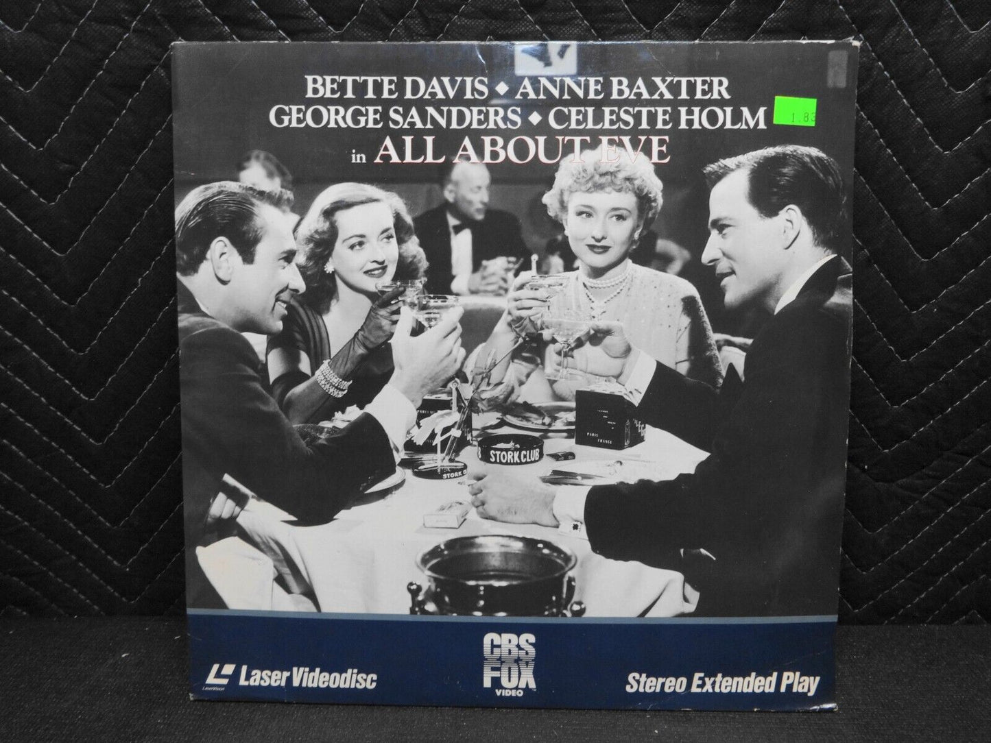 All About Eve - Marilyn Monroe - Bette Davis Laserdisc Laser Disc LD Videodisc