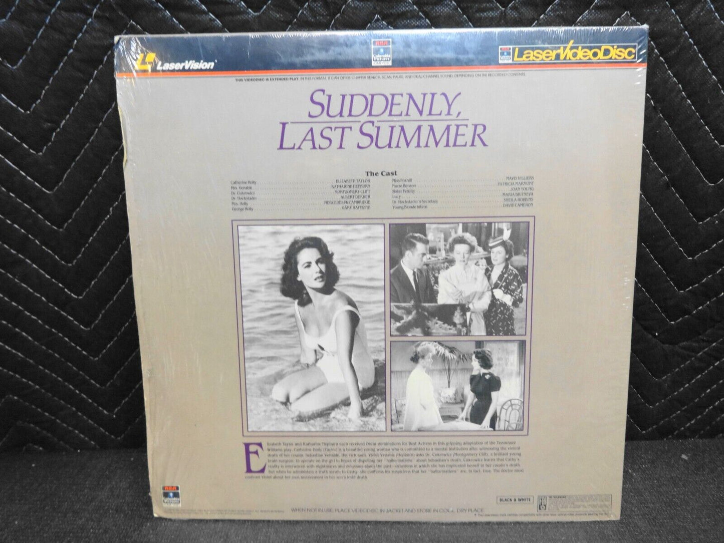 SUDDENLY, LAST SUMMER Laserdisc - ELIZABETH TAYLOR