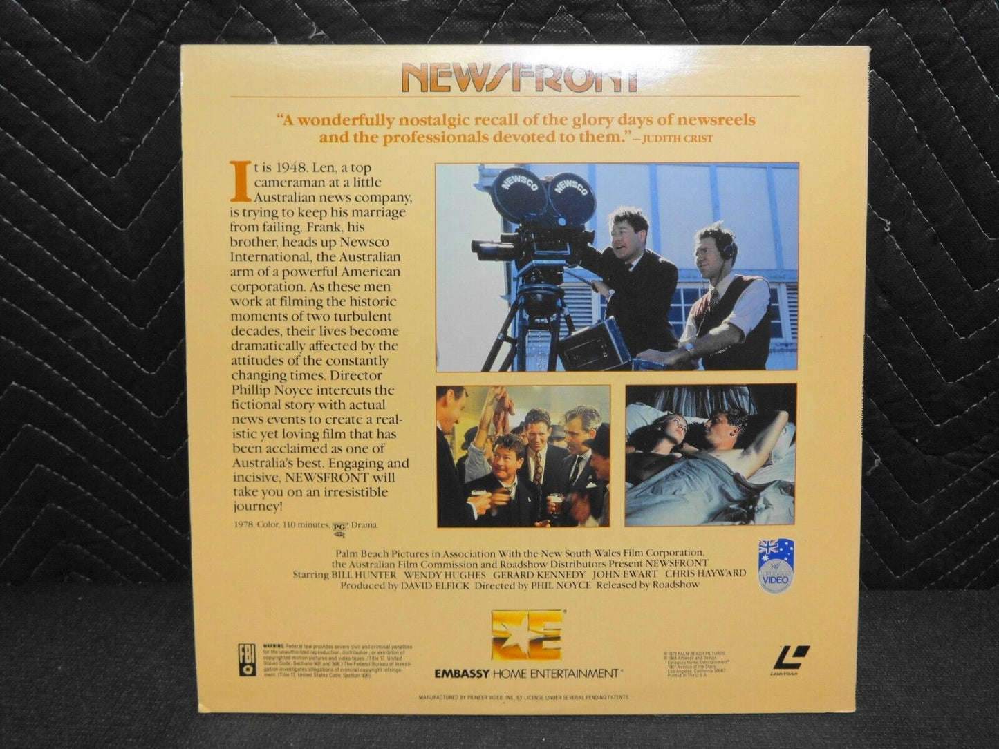 NEWSFRONT Laserdisc LD