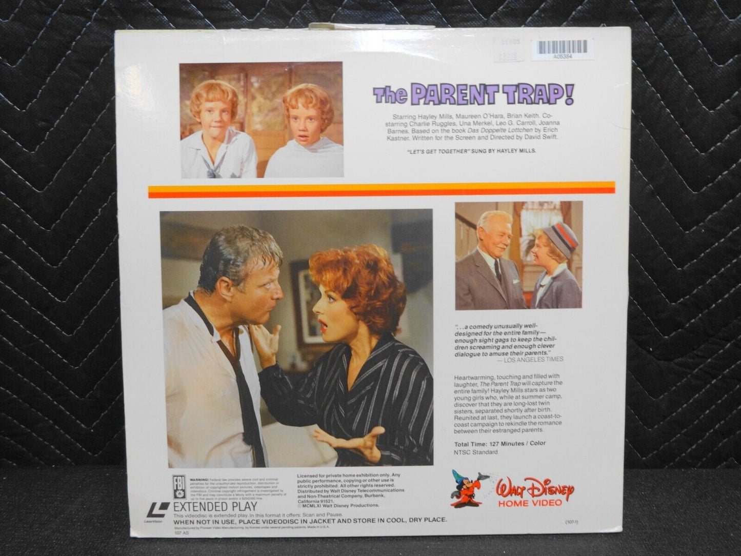 The Parent Trap Laserdisc 1961 Walt Disney Film Haley Mills Maureen O’Hara LD