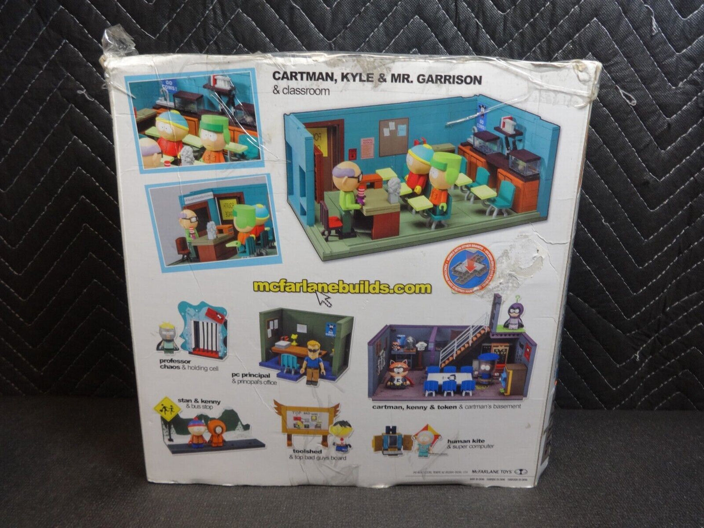 CLASSROOM Cartman KYLE Mr Garrison Figures SOUTH PARK McFarlane CONSTRUCTION SET