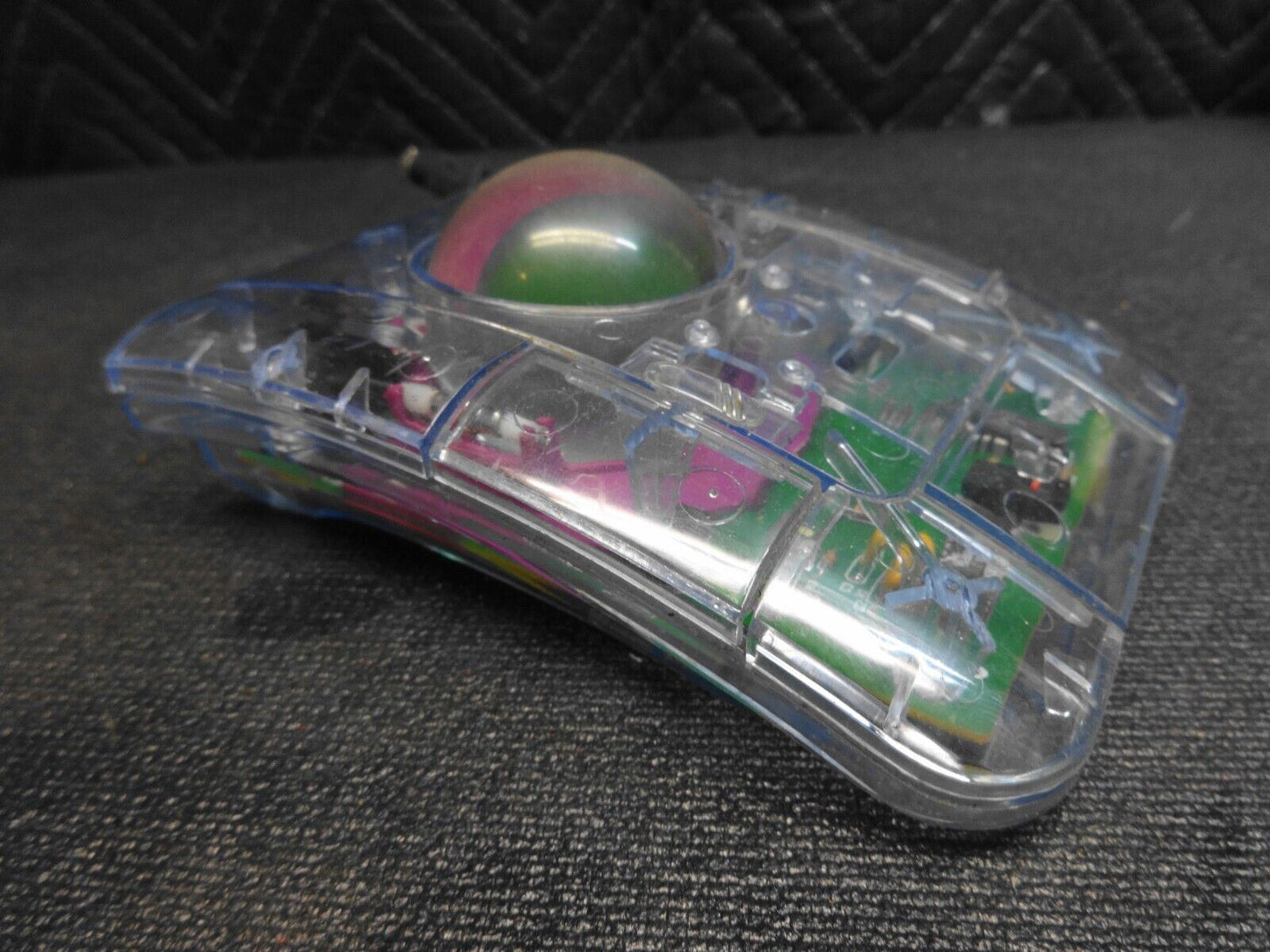 Comp USA Crystal Trackball ATB 2730 CLEAR mouse PS/2 Port Light up *SERVICED*