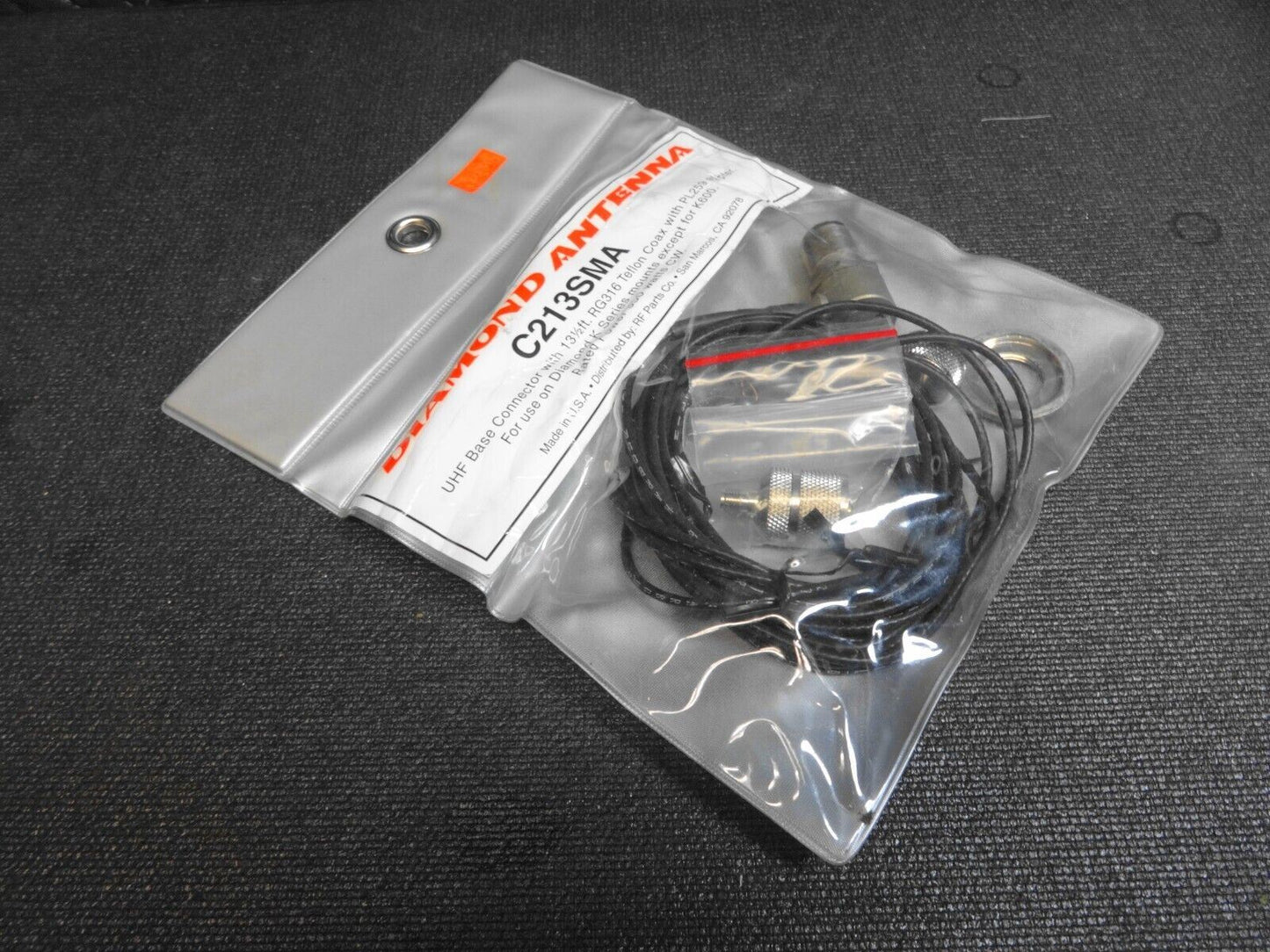 DIAMOND C213SMA Antenna mount cable assembly, UHF SMA 13ft