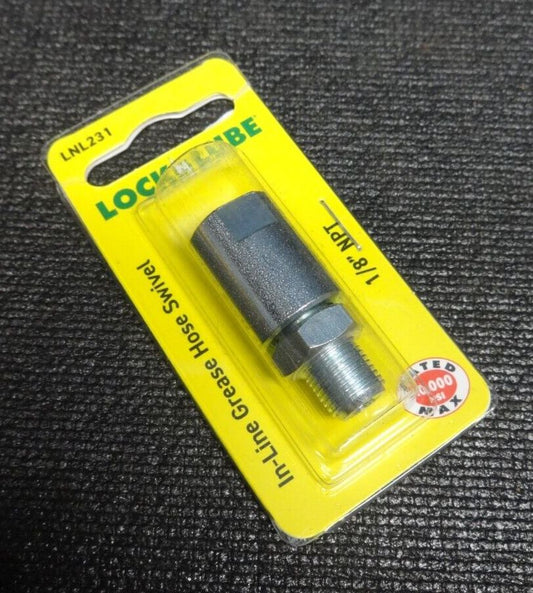 LockNLube Grease Hose Swivel - 10,000 PSI