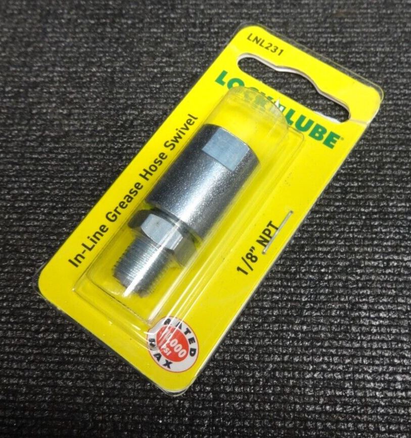 LockNLube Grease Hose Swivel - 10,000 PSI