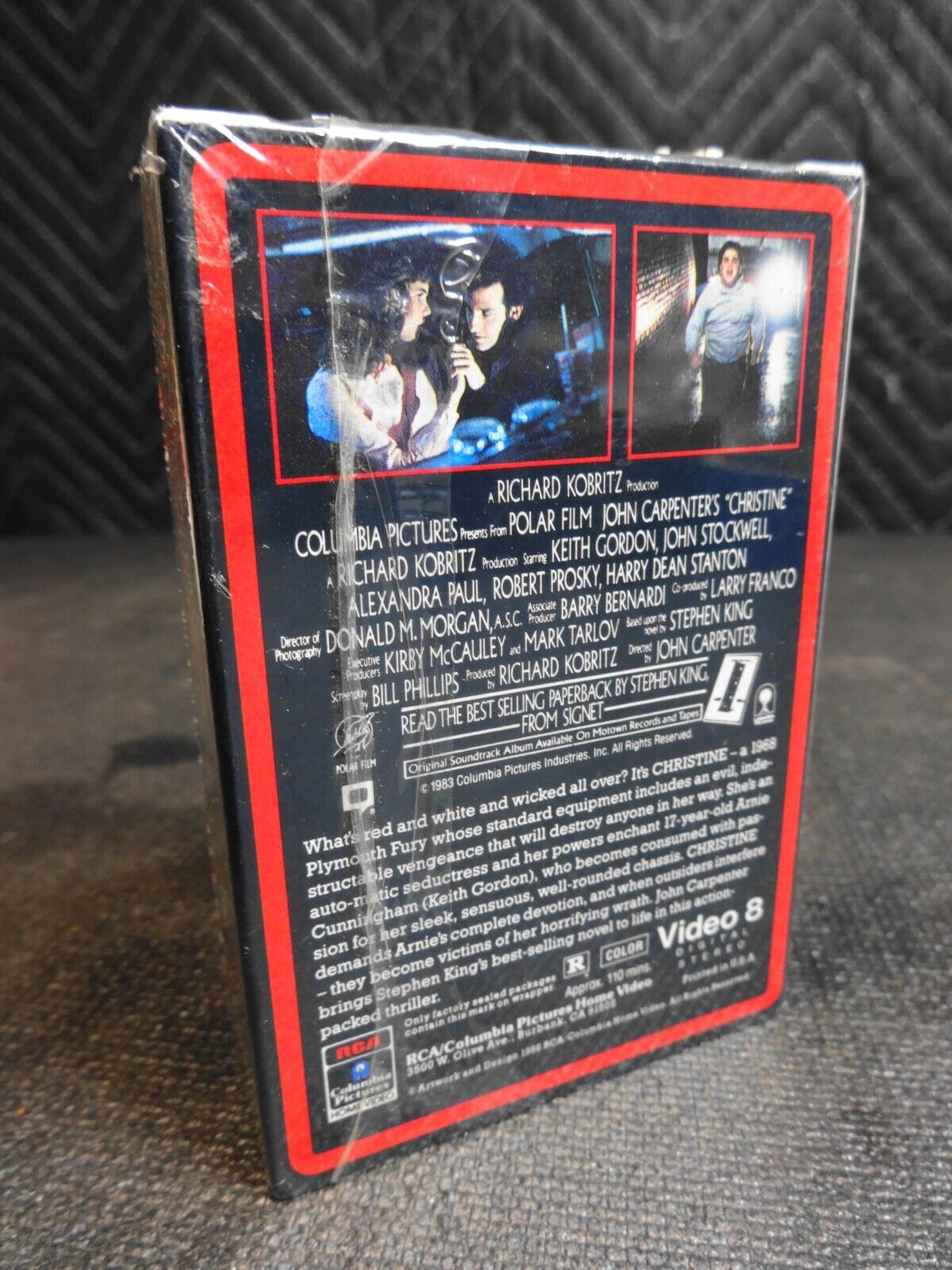 RARE - Christine (Movie 1983) on Video 8 Cassette in factory sealed package