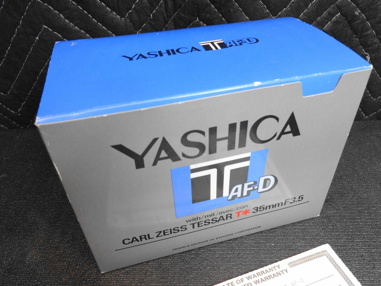 1984 Kyocera Yashica T AF-D 35mm Point & Shoot Film Camera w/ Box Manual Papers