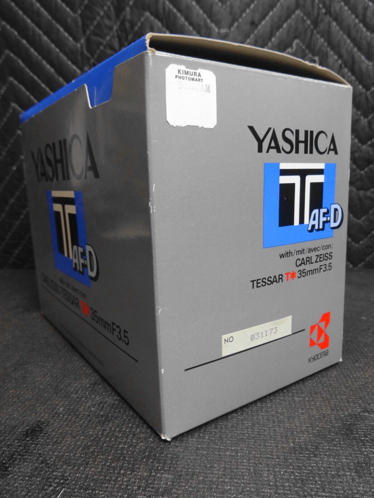 1984 Kyocera Yashica T AF-D 35mm Point & Shoot Film Camera w/ Box Manual Papers