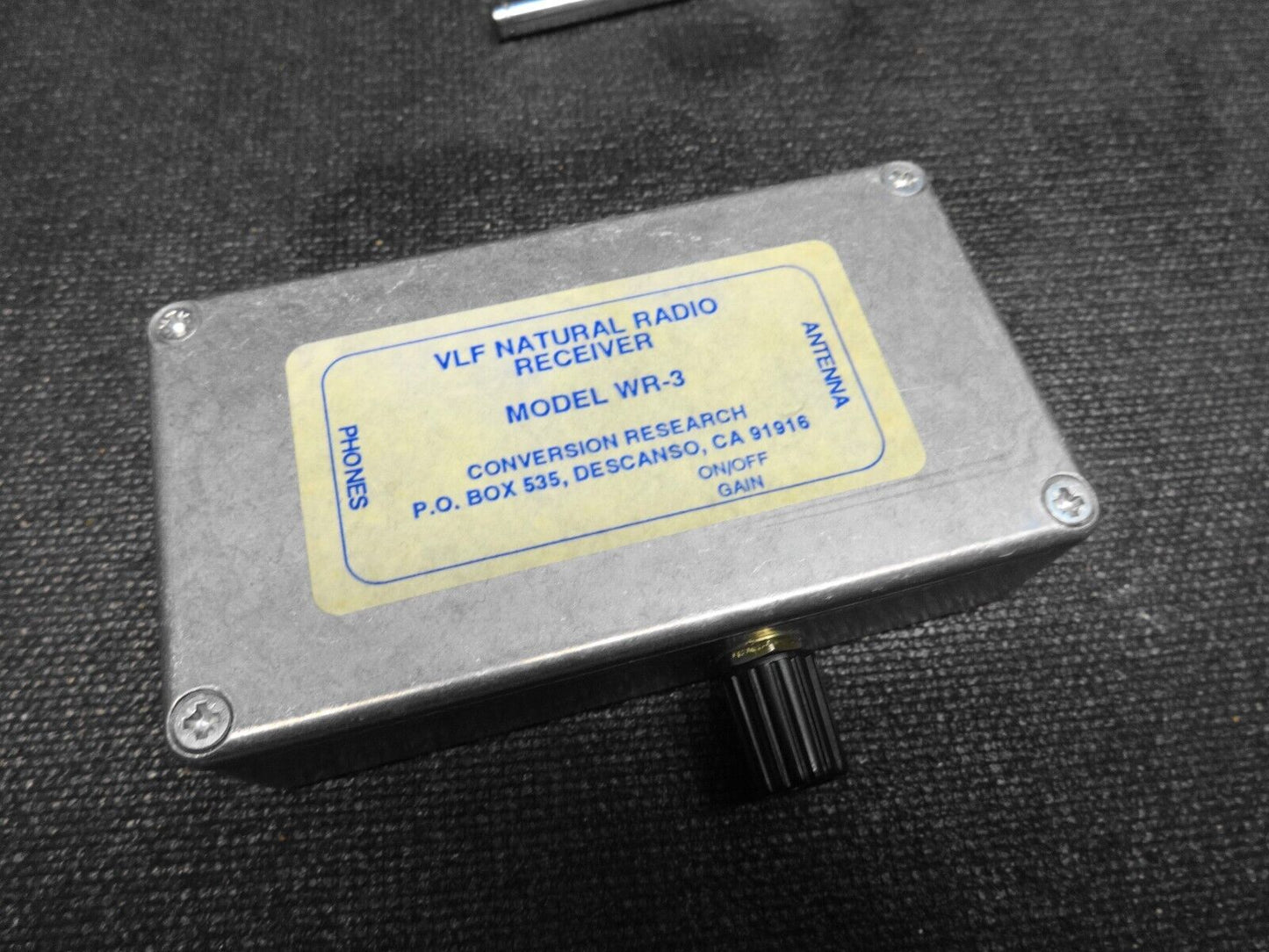 WR-3 ELF-VLF Handheld Receiver (for natural-radio listening)