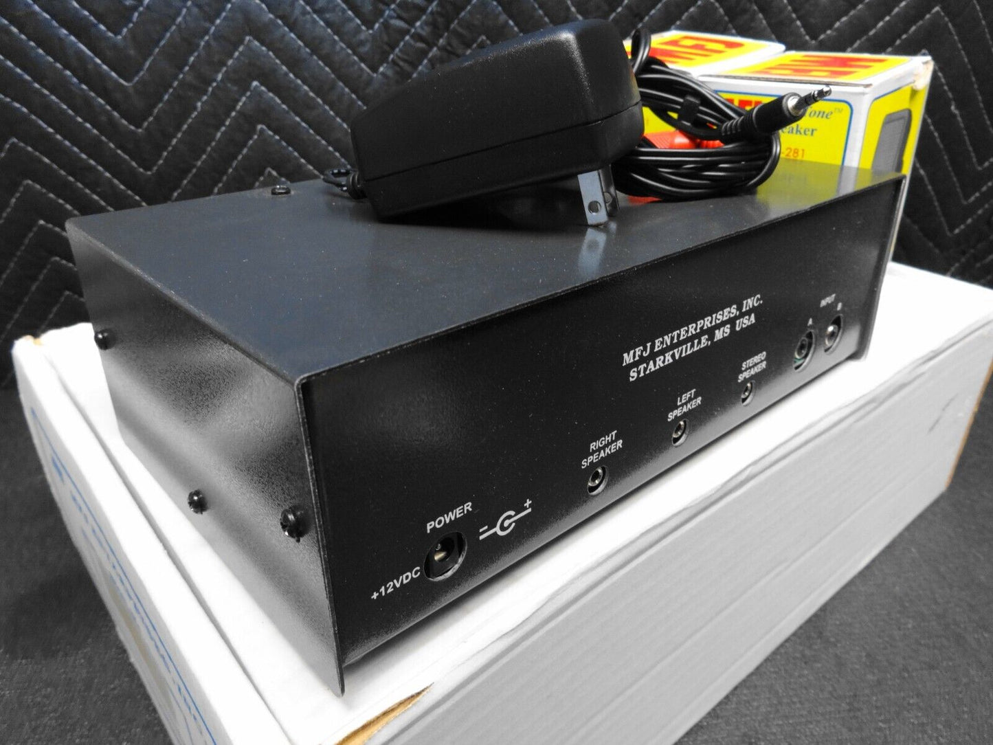 MFJ-618 SPEECH INTELLIGIBILITY ENHANCER Dual Channel w/ Power, Cables, Speakers