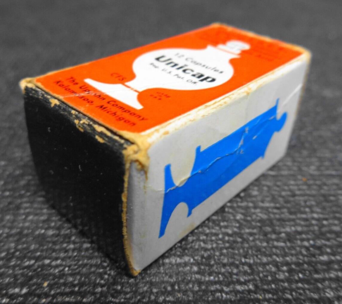 Vtg Disney Disneyland Unicap Vitamins Upjohn Memorabilia Box Pamphlet 1970