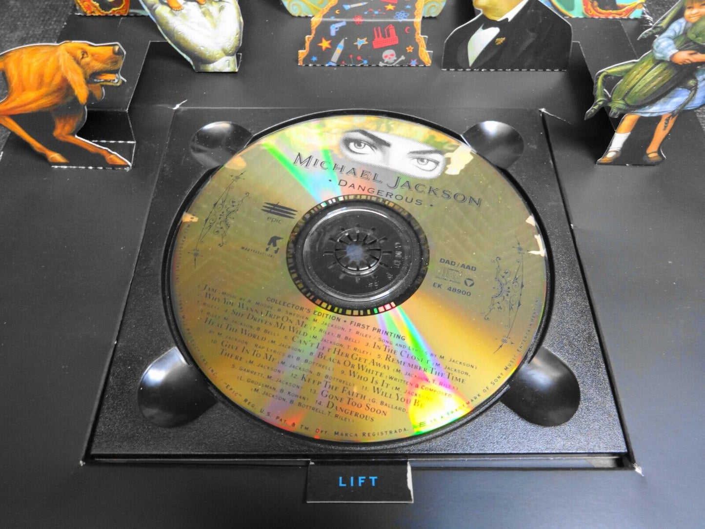 Michael Jackson Dangerous CD Collectors Edition First Printing Pop Up Cover