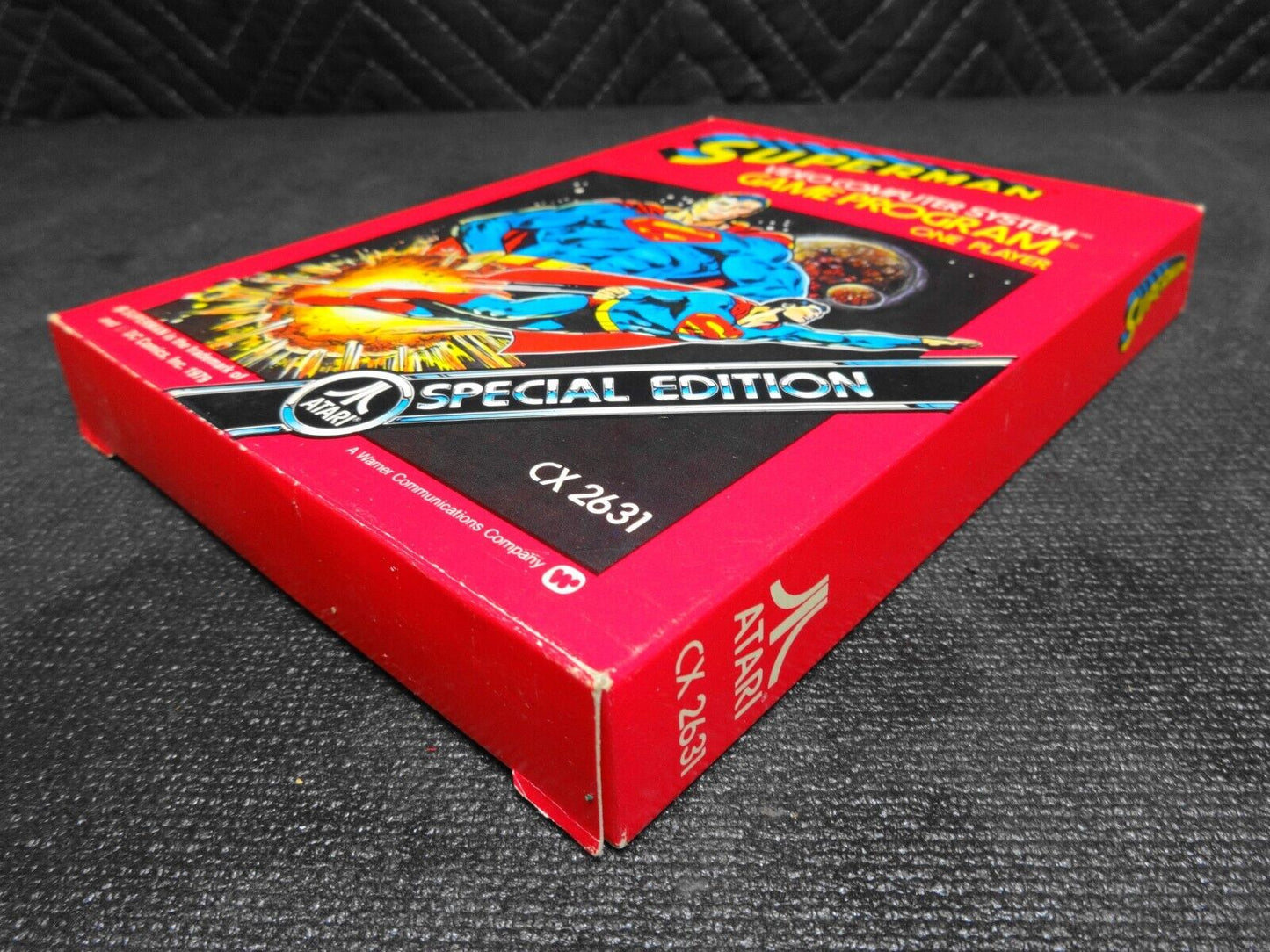Superman (Atari 2600, 1979) CX2631 Special Edition w/ Box, Manual & Catalog