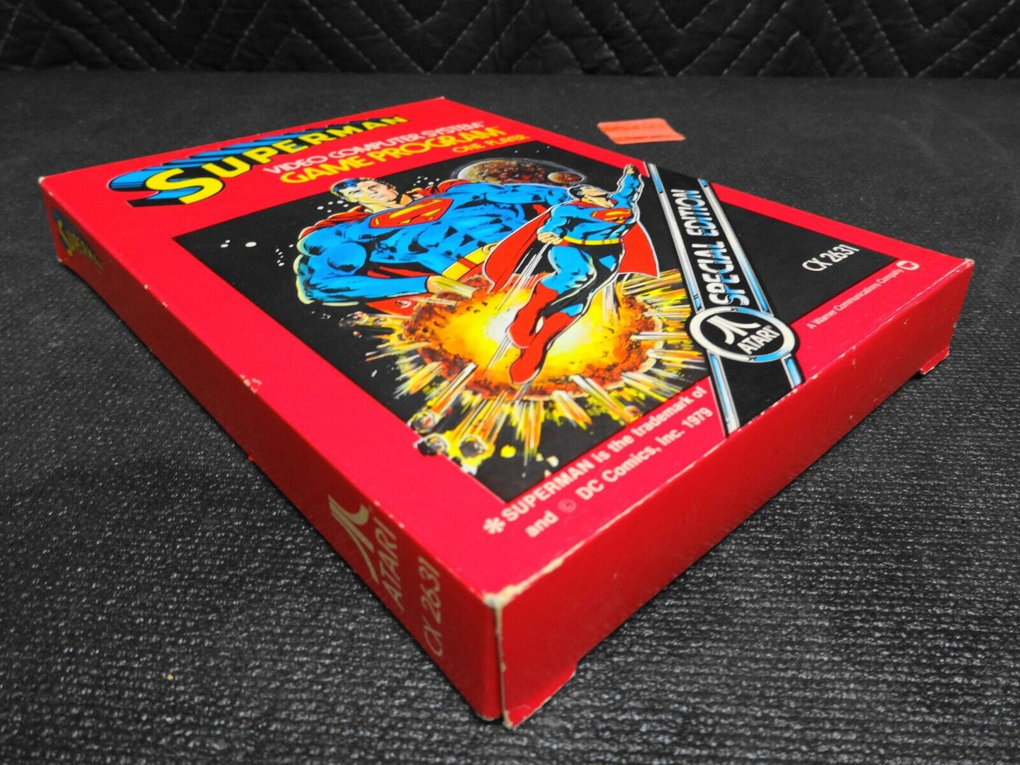 Superman (Atari 2600, 1979) CX2631 Special Edition w/ Box, Manual & Catalog