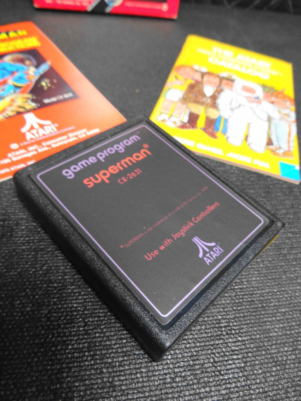 Superman (Atari 2600, 1979) CX2631 Special Edition w/ Box, Manual & Catalog