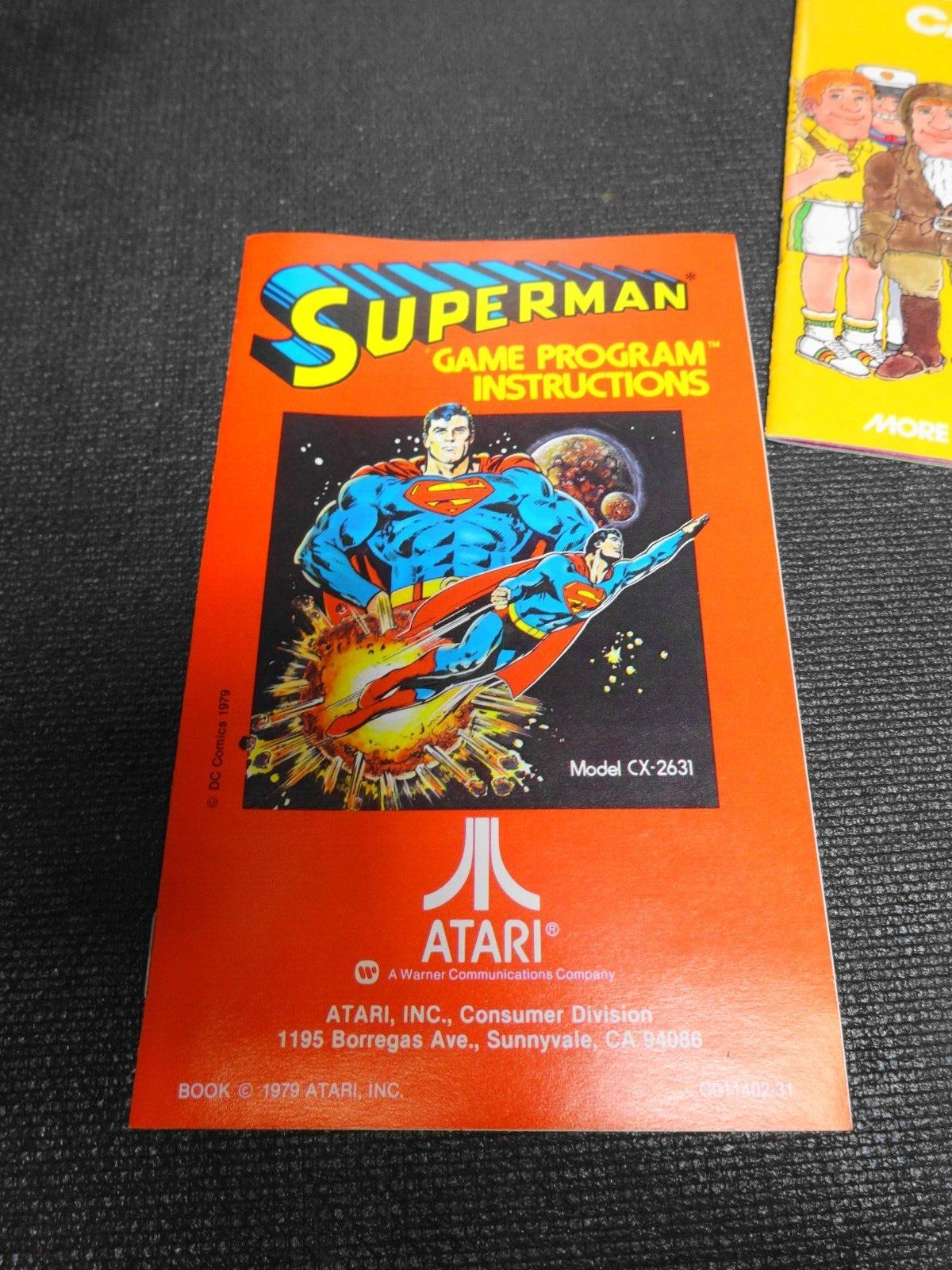 Superman (Atari 2600, 1979) CX2631 Special Edition w/ Box, Manual & Catalog