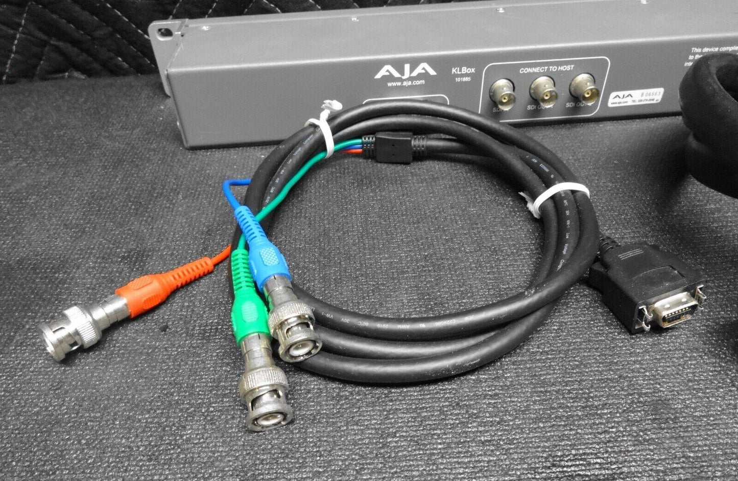 AJA KLBox 101885 Video Editing Hardware Breakout Box with cables