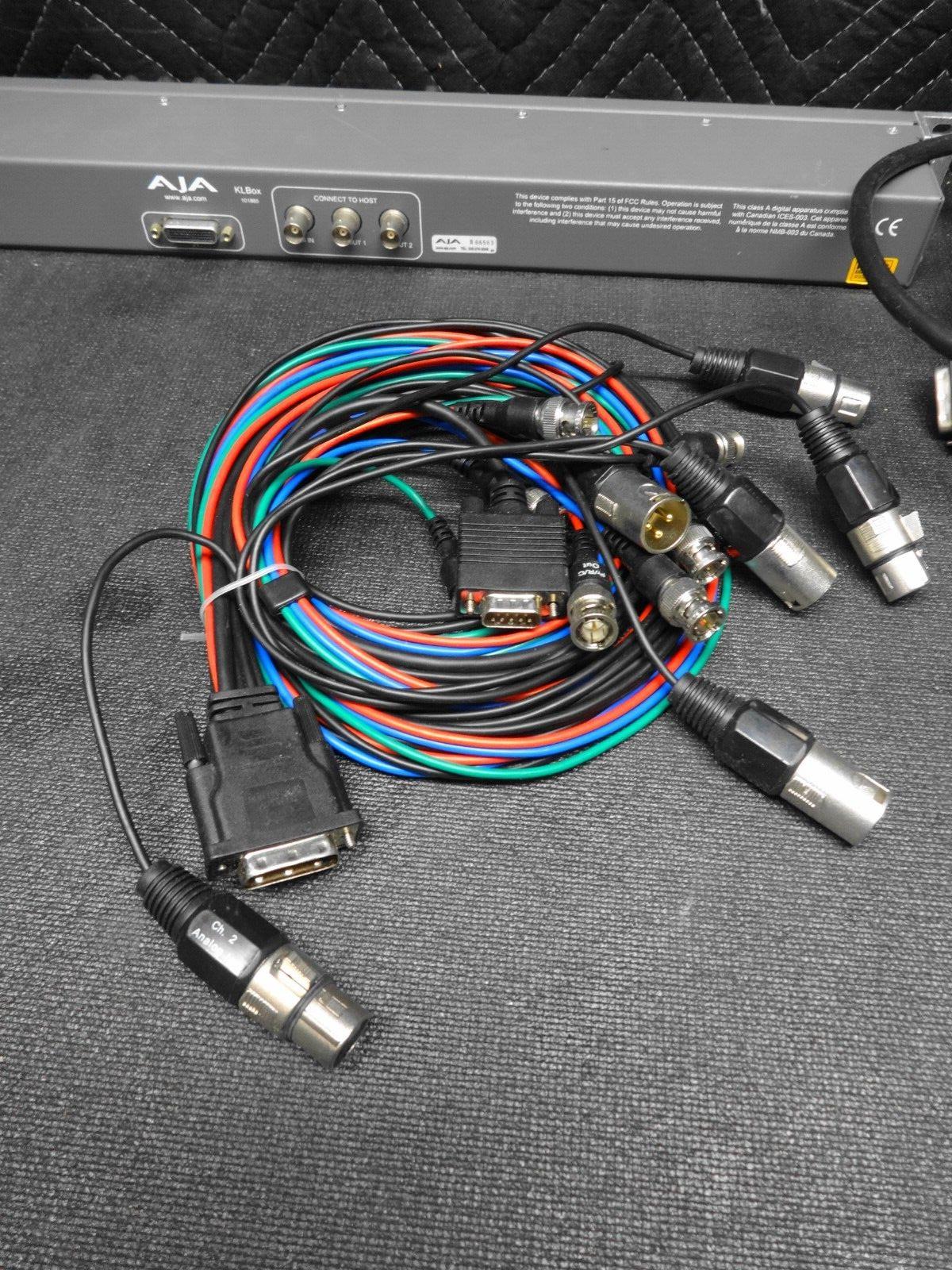 AJA KLBox 101885 Video Editing Hardware Breakout Box with cables