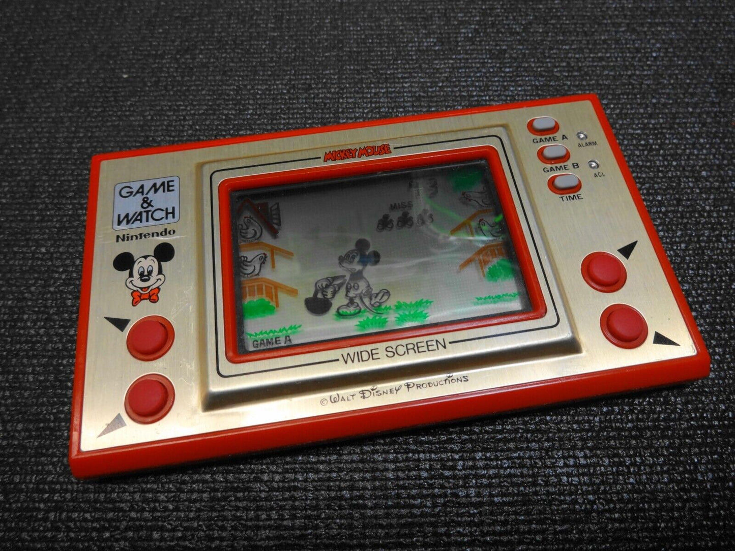 NINTENDO GAME AND & WATCH MC-25 Mickey Mouse 1981 JAPAN New Batteries - Works