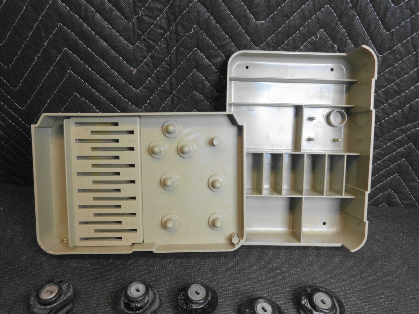 Vintage Necchi Supernova Sewing Machine Accessories Cams Feet Attachments READ