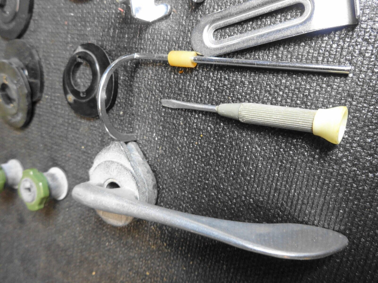 Vintage Necchi Supernova Sewing Machine Accessories Cams Feet Attachments READ