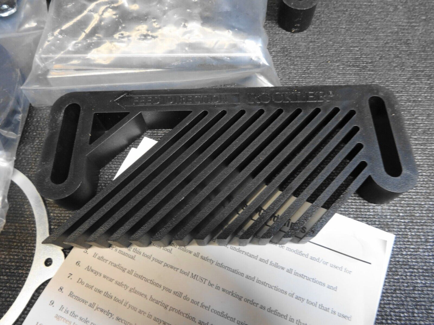 Rockler Standard Router Table 6-Piece Accessory Kit Feather Boards Inserts - New