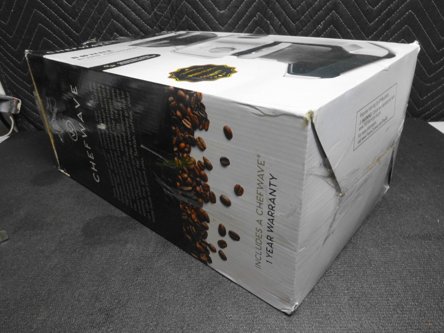 ChefWave Bonne Conical Burr Coffee Grinder w/ 16 Grind Settings, Stainless Steel