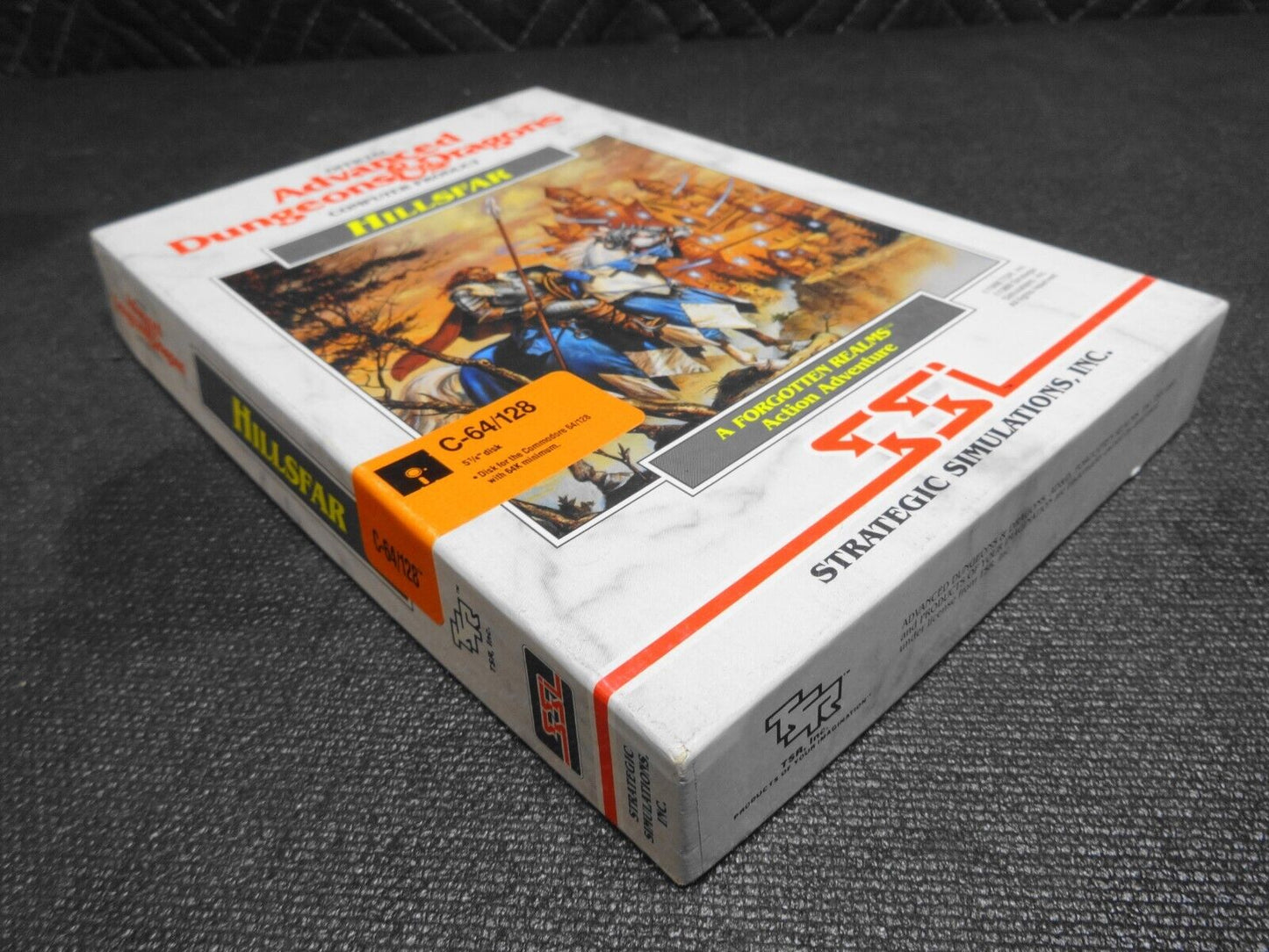 AD&D HILLSFAR SSI w/Poster Commodore 64/128 - Advanced Dungeons & Dragons